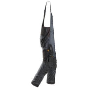 Snickers 6051 AllroundWork Stretch Bib & Brace Trousers Steel Grey