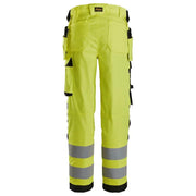 Snickers 6734 High-Vis Class 2 Women's Stretch Trousers Holster Pockets