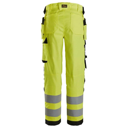 Snickers 6734 High-Vis Class 2 Women's Stretch Trousers Holster Pockets