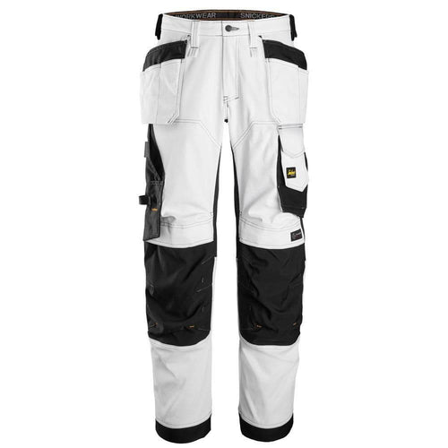 Snickers 6271 AllroundWork 4-Way Stretch Holster Pockets Trousers White