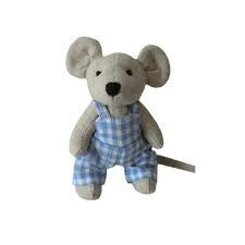 Powell Craft Smal Mouse with Dungarees- 10cm