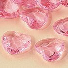 Pink Hearts Table Gems Premium Table Diamante - Pack of 6