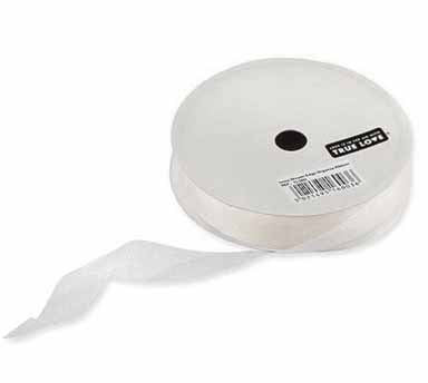 Organza Ribbon White