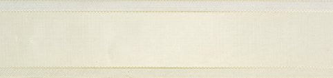 CLUB GREEN Pleated Edge Ribbon, Ivory, 25 mm x 10 m