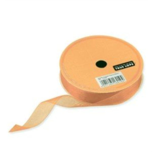 Coral Luxury Organza Ribbon 20m