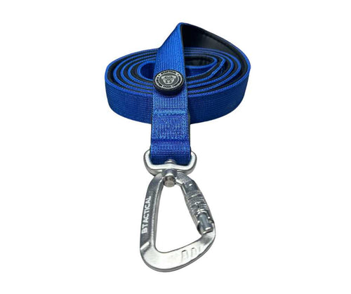 BTactical™ Nylon Carabiner Clip Dog Lead | Extra-Strong Anti Tangle - Royal Blue