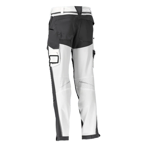 Mascot 22279 Ultimate Stretch Click System Pocket Trousers White / Stone Grey