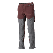Mascot 22279 Ultimate Stretch Click System Pocket Trousers Bordeaux / Stone Grey