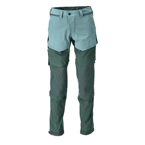 Mascot 22279 Ultimate Stretch Click System Pocket Trousers Light Forest Green / Forest Green