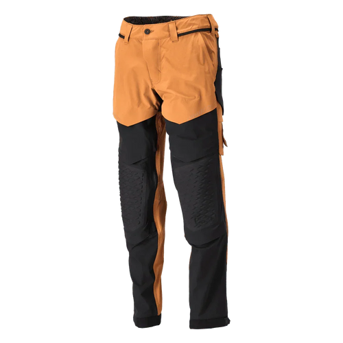 Mascot 22279 Ultimate Stretch Click System Pocket Trousers Nut Brown / Black