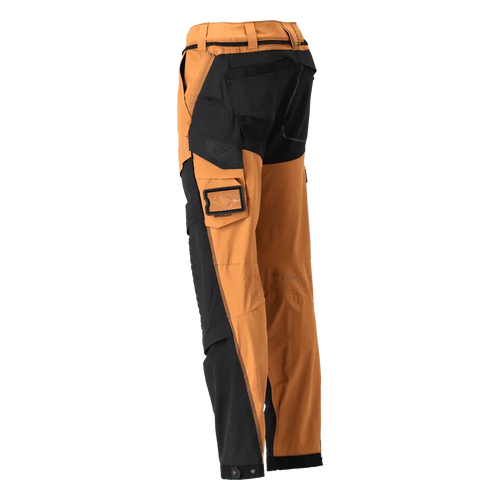 Mascot 22279 Ultimate Stretch Click System Pocket Trousers Nut Brown / Black