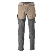 Mascot 22279 Ultimate Stretch Click System Pocket Trousers Dark Sand / Stone Grey