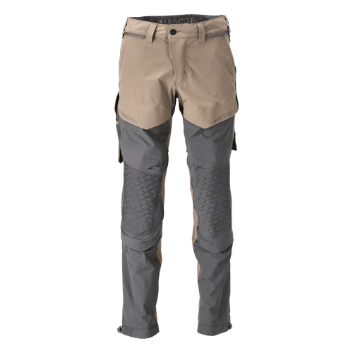 Mascot 22279 Ultimate Stretch Click System Pocket Trousers Dark Sand / Stone Grey