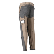 Mascot 22279 Ultimate Stretch Click System Pocket Trousers Dark Sand / Stone Grey