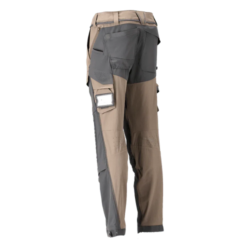Mascot 22279 Ultimate Stretch Click System Pocket Trousers Dark Sand / Stone Grey