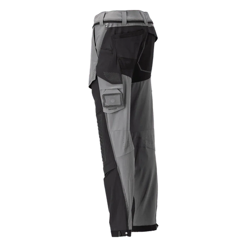 Mascot 22279 Ultimate Stretch Click System Pocket Trousers Stone Grey / Black