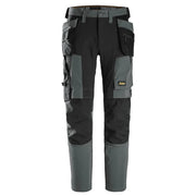 Snickers 6218 AllroundWork Holster Pocket 4-Way Stretch Trousers Steel Grey