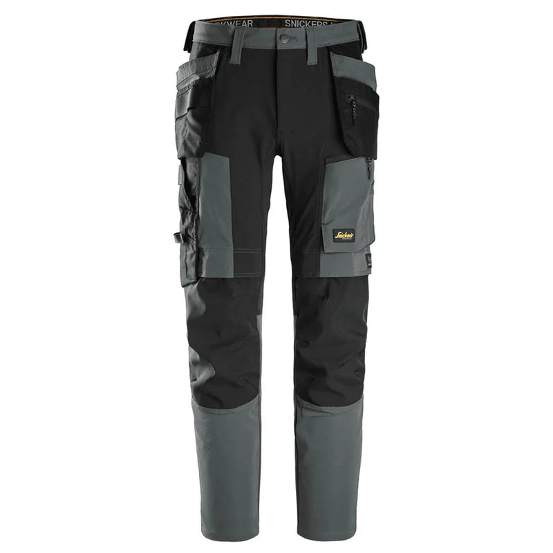 Snickers 6218 AllroundWork Holster Pocket 4-Way Stretch Trousers Steel Grey