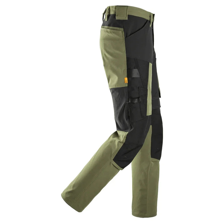 Snickers 6318 AllroundWork 4-Way Stretch Trousers Khaki Green