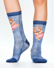Kids ‘Wigglesteps’ teddy  love  Socks   eu 31-34  - Kids