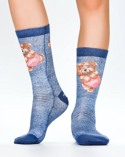 Kids ‘Wigglesteps’ teddy  love  Socks   eu 31-34  - Kids