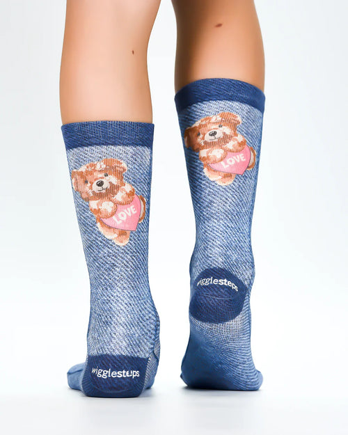 Kids ‘Wigglesteps’ teddy  love  Socks   eu 31-34  - Kids