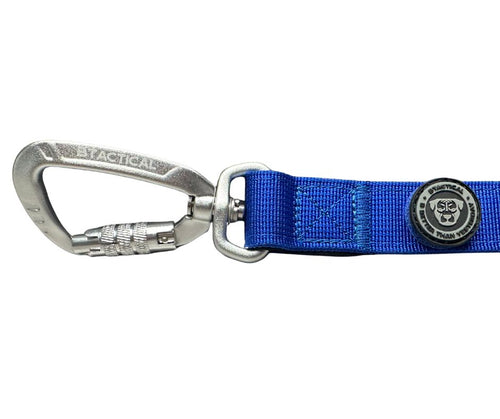 BTactical™ Nylon Carabiner Clip Dog Lead | Extra-Strong Anti Tangle - Royal Blue