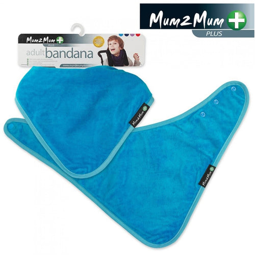 Mum 2 Mum PLUS Adult Disability Bib - Teal Blue