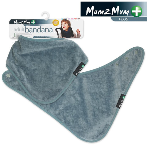 Mum 2 Mum PLUS Adult Disability Bib - Grey