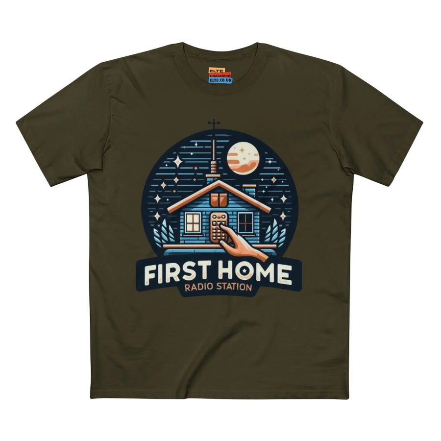First Home Radio Station Graphic Tee - Celebrate Unity and Nostalgia