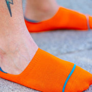 Neon Orange "No-Show" Bamboo Socks