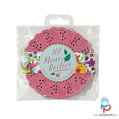 Talking Tables Floral Fiesta Mini Doily Stack, Pack of 100