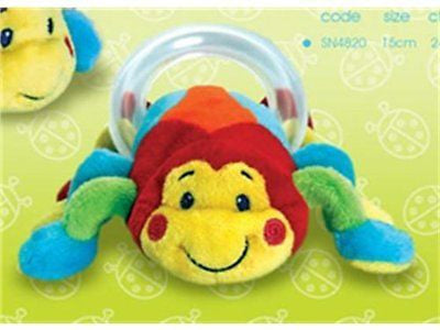 Keel Toys Cuddly Soft Snug as a Bug Spider Rattle Baby Gift 15cm