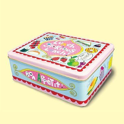Rachel Ellen Storage Tin - Lunch Box - Lunch Glorious Lunch!