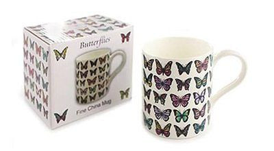 Pretty Butterflies - Classic Oxford Shaped Mug in a Gift Box