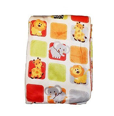 Supersoft Superior Quality Luxurious Velour Mink Elephant & Lion Cream Wrap or B