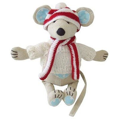 Powell Craft Medium Mouse with Hat & Scarf - 21cm