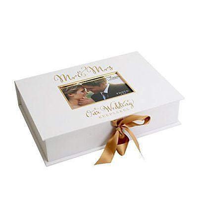 Always & Forever' Gold Foil A4 Keepsake Box - Mr & Mrs