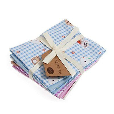 Fat Quarter Bundle: Cotton: 6 x 54cm x 45cm: Bunny and Teddy