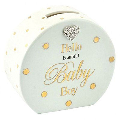 Dotty Ceramic Money Box (Blue)