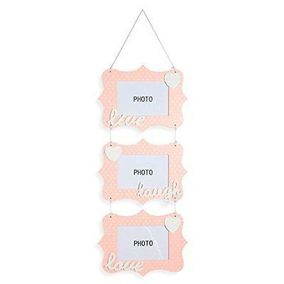 pink Wooden Photo Frame Live-Laugh-Love