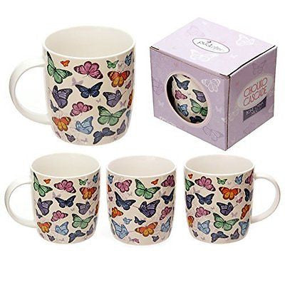 Butterfly Cascade Design Bone China Mug Gifts, and, Cards Teacher, School, Gifts