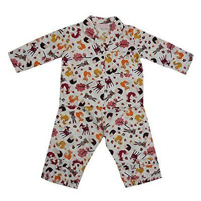 powell craft woodland print pyjamas 6 - 7 yrs