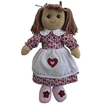 purple flower dress rag doll 60cm