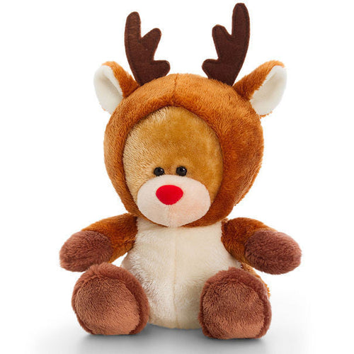 christmas Pipp Bear Soft Toy Teddy by Keel Toys   REINDEER