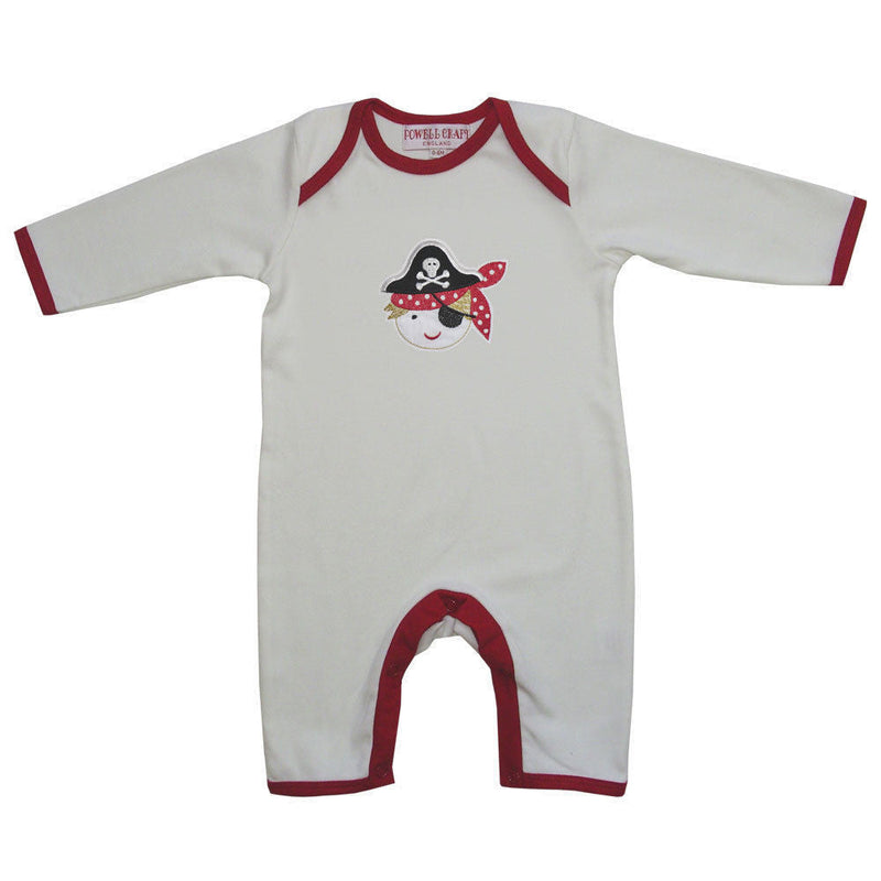 Baby Boy Pirate Powellcraft Soft Cotton Onesie Jumpsuit Romper   6-12mths