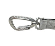 BTactical™ Extra-Strong Nylon Carabiner Clip Dog Lead | Misty Grey