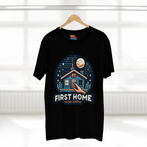 First Home Radio Station Graphic Tee - Celebrate Unity and Nostalgia