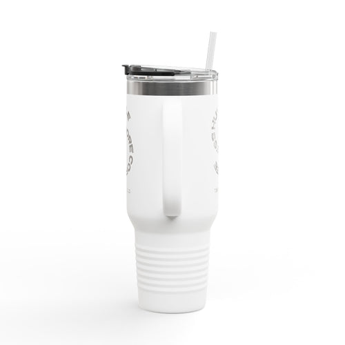 Less Hustle More Coffee, Take a Sip Insulated Travel Mug 40oz | Tumbler