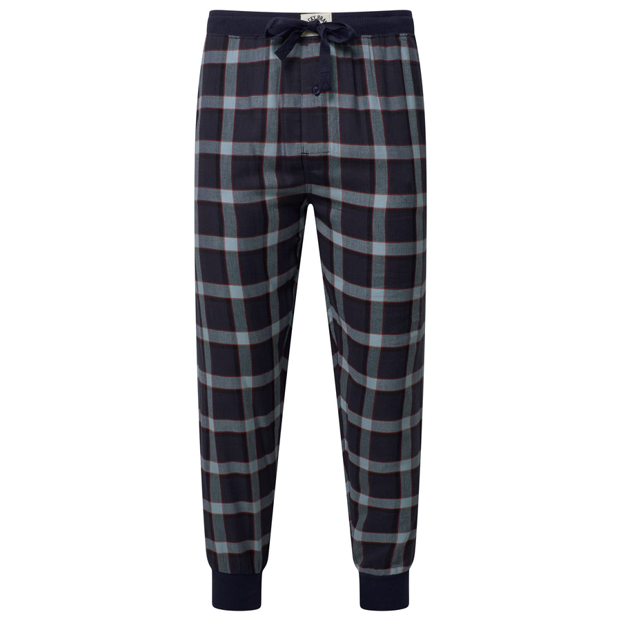 Lucky Brand Crew Neck & Closed Hem Flannel Pant Pyjama Set